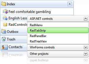 RadPanelBar Control Overview